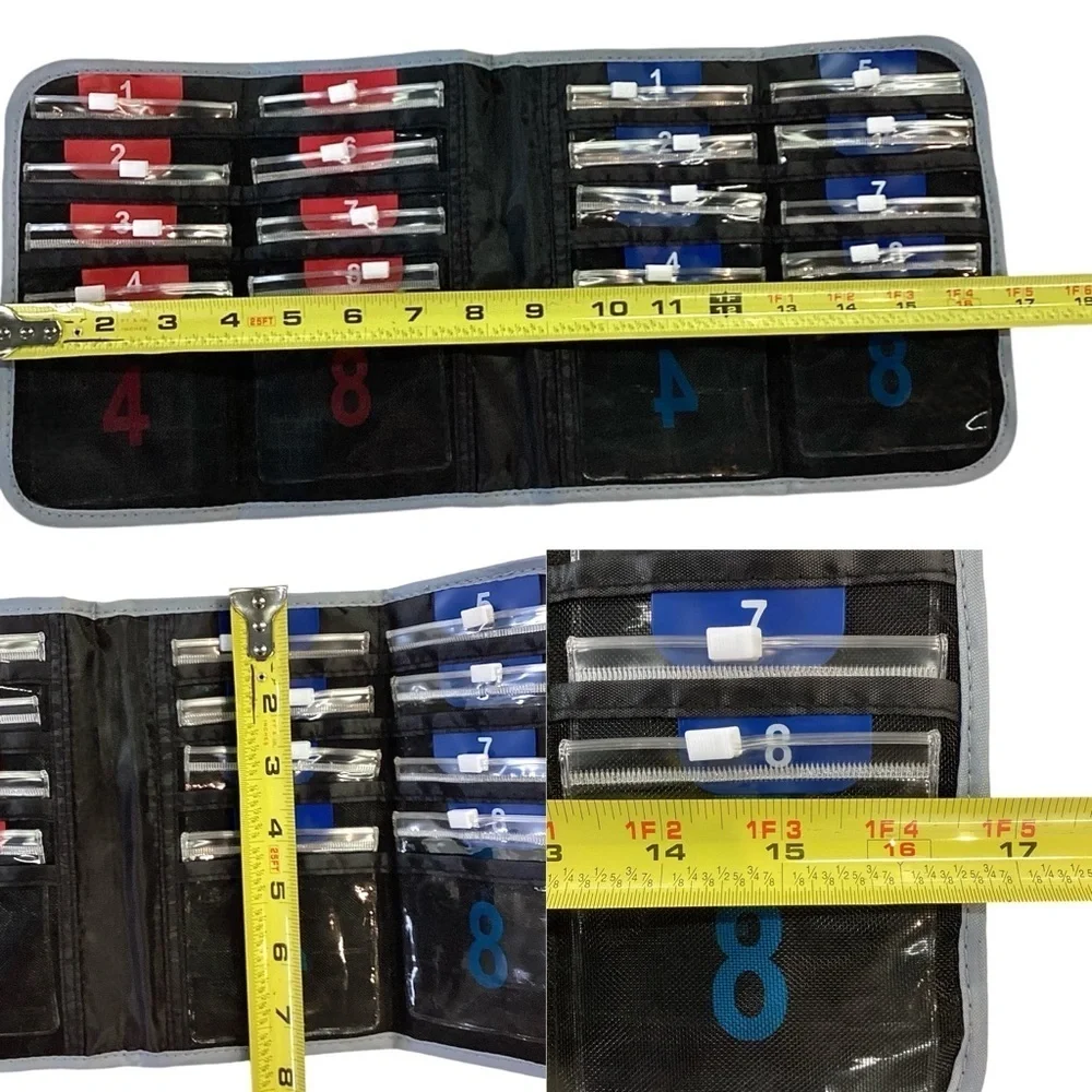 Lewis N Clark Black & Gray Deluxe Accessory / Pill Organizer AM/PM 16 Pouches